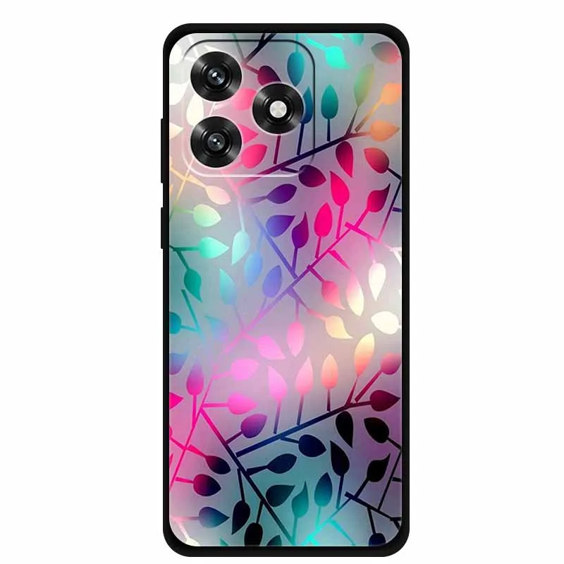 Black TPU Cartoon Soft Silicone Shockproof Case - Protective Back Cover
