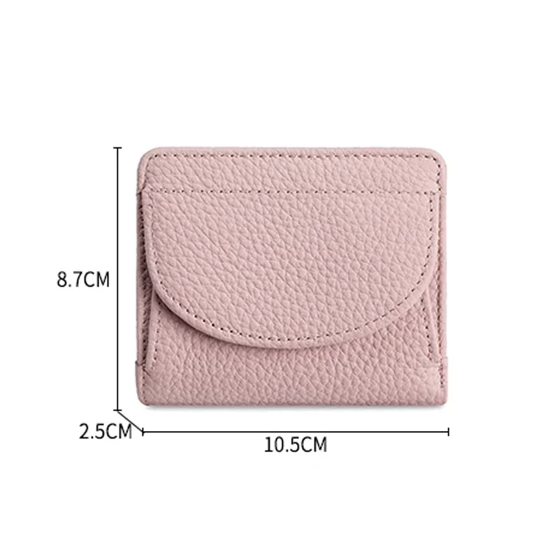 Genuine Leather RFID ID Credit Bank Business Card Holder Cowhide Coin Purse Bags Luxury Clutch Slim Pocket Wallets for Women 6