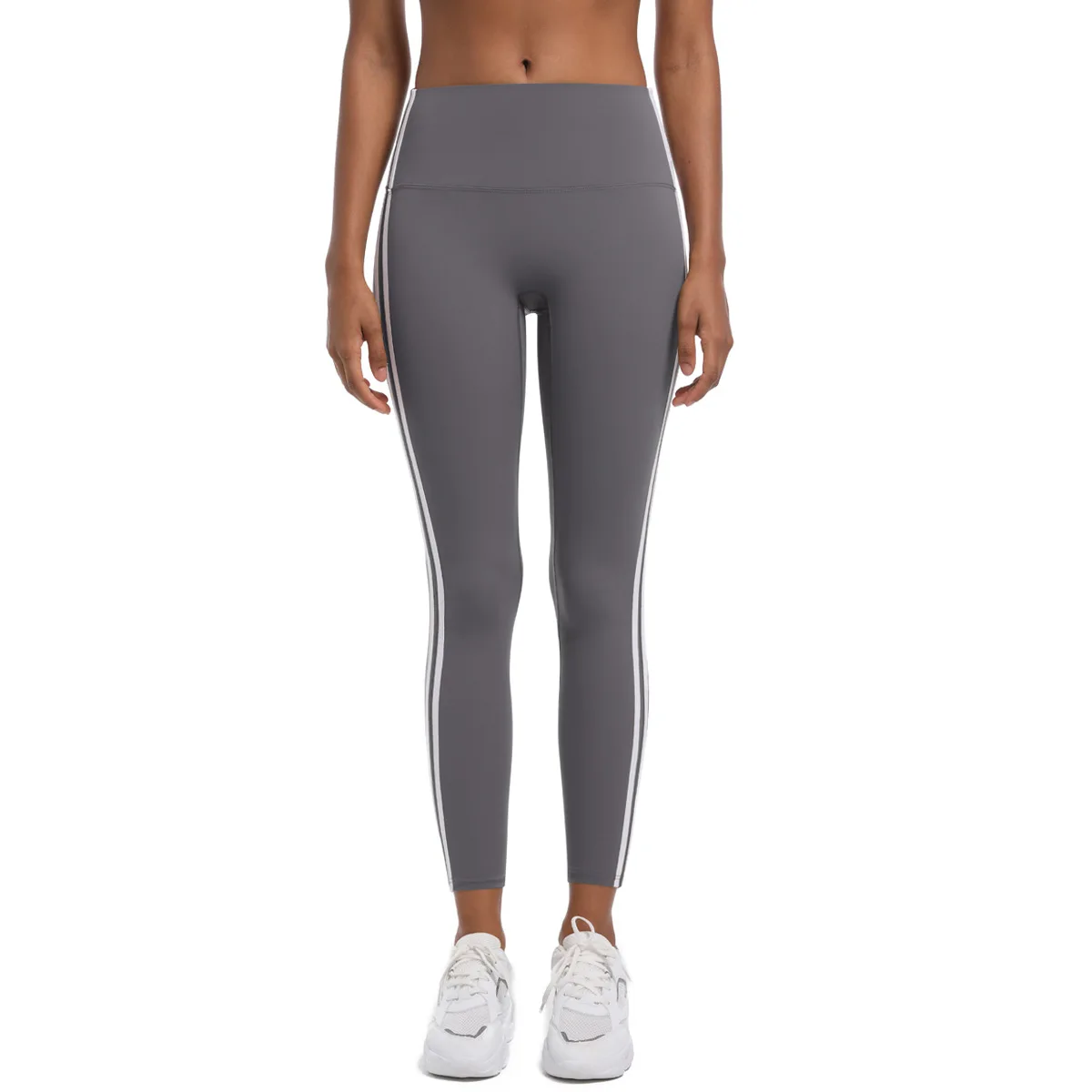 Yoga Leggings Striped Slim Sports Pants High Waist Hip Liftting Casul Tights Workout Running Stretchy Gym Legging Women Clothes