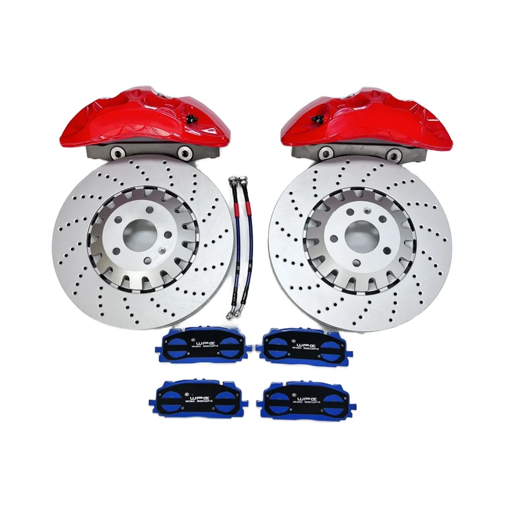 Akebono 8n big brake caliper full set 350-375mm brake disc/rotor caliper 6 piston 18 inch wheels for audi a8 a4 b7 for bmw