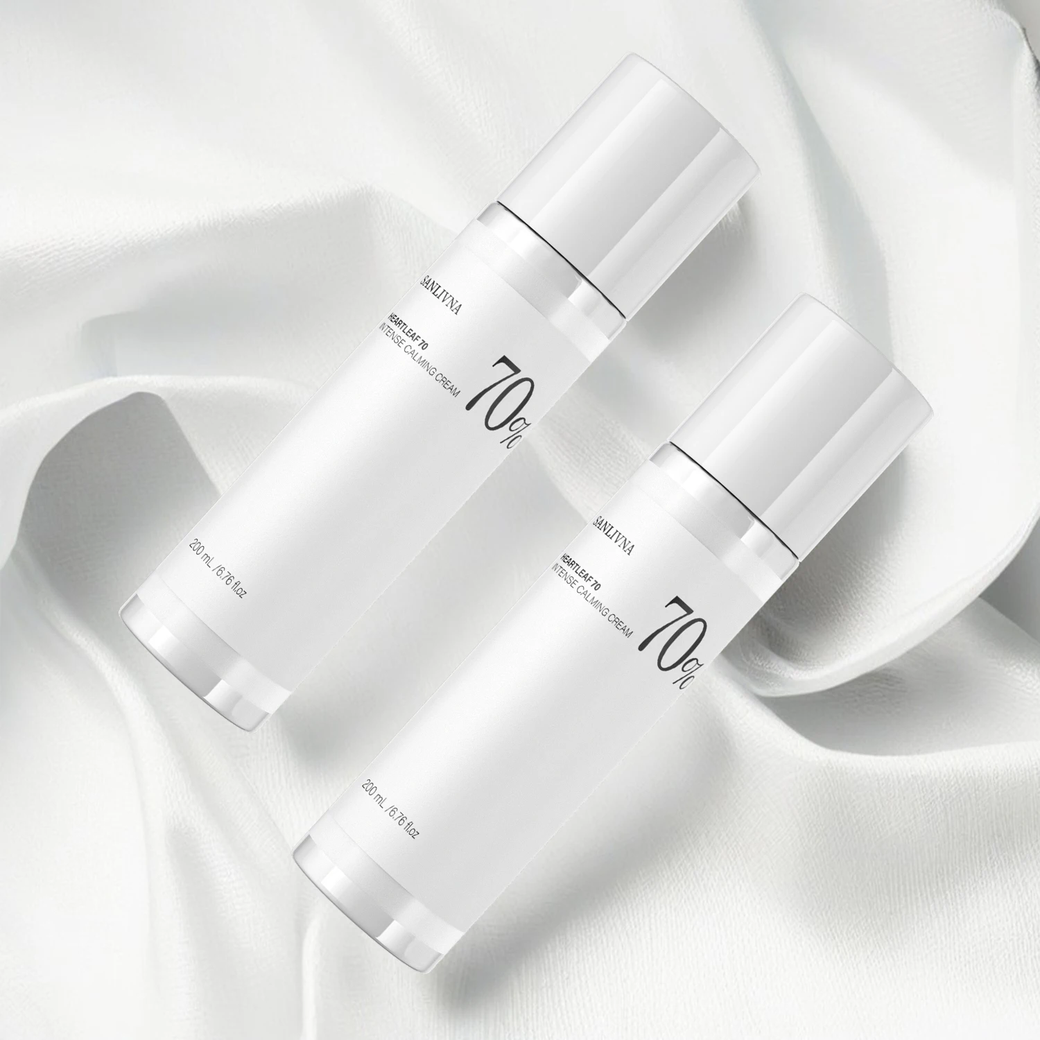 Heart Leaf 70 Lotion Cream Hyaluronic Acid with Vitamin B12 Naturally Pigmented Face Moisturizer for Sensitive Skin 3