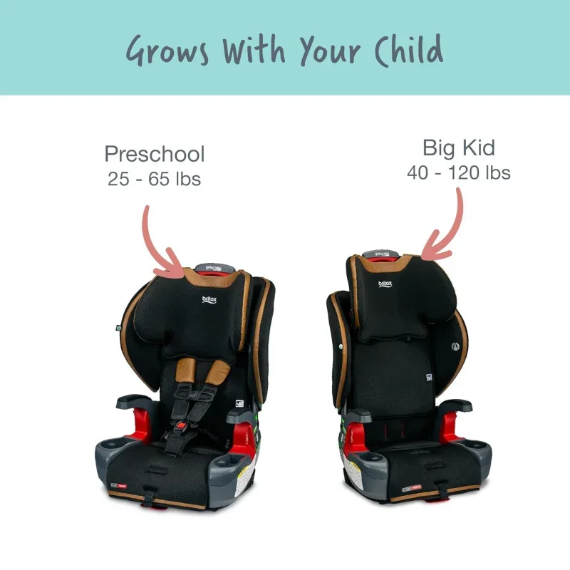 Grow with You ClickTight Premium Harness-2-Booster, Ace Black
