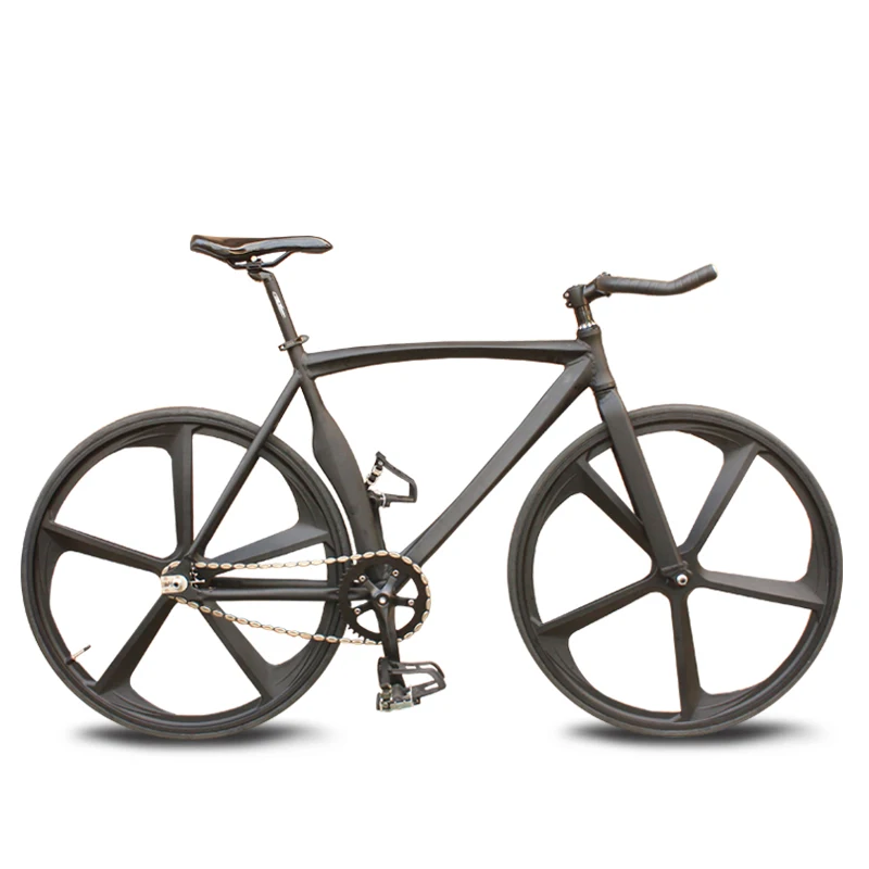 700C Track Bike 3 Raggi Cerchio In Lega Di Magnesio Single Speed V-Brake Fixed Gear Bicicletta Muscolare Telaio In Alluminio Ruote Fai Da Te