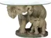 Glass-Topped Coffee and Cocktail Table, 18" High, Full Color Finish Creative Elephant Living Room Tables 1