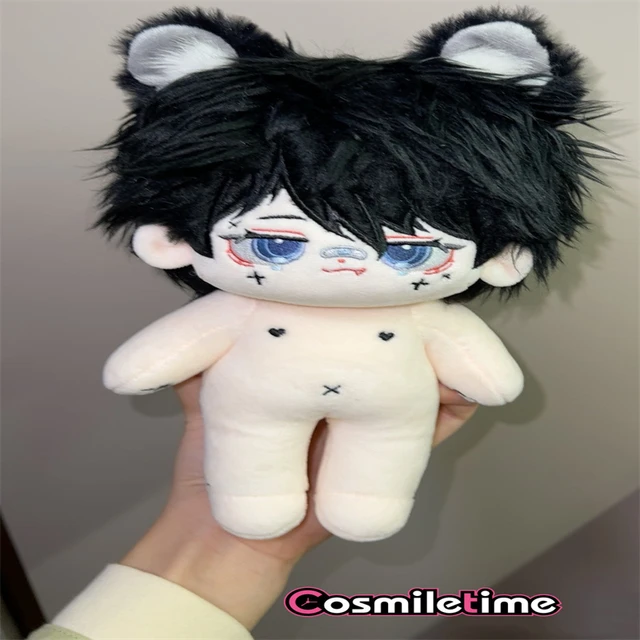 In Stock No attributes Monster Zhong Yi Bing Sir 20cm Cute Plush Doll  Stuffed Dress Up Cospslay Anime Toy Figure Xmas Gifts LHX