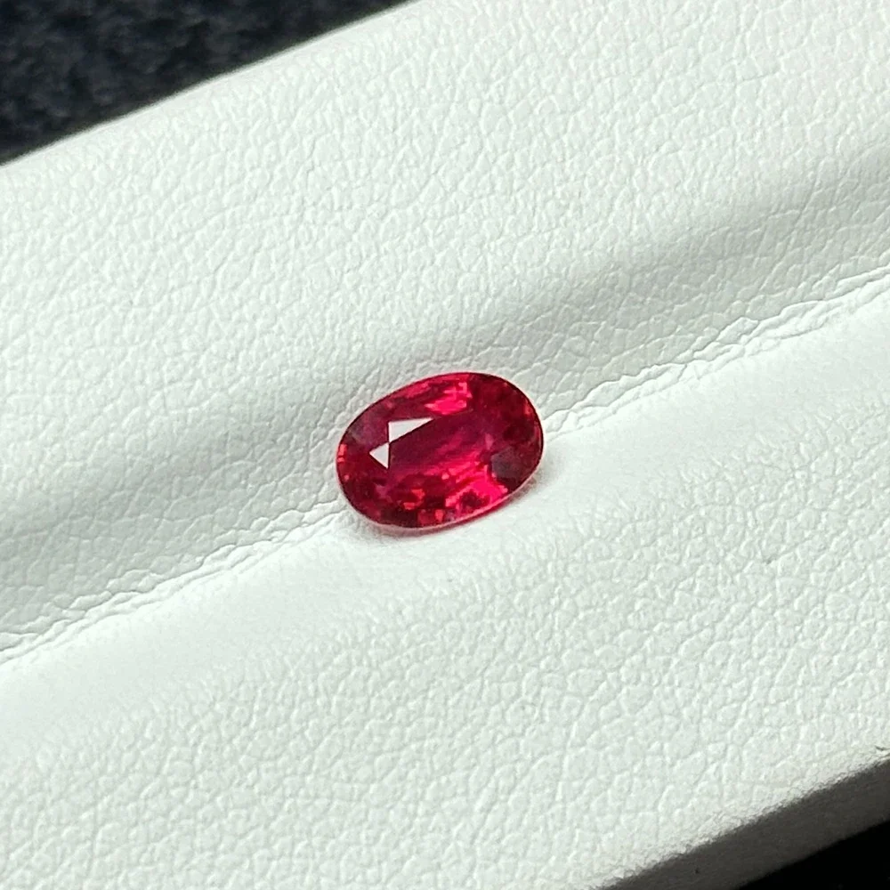 Ruby Untreated Mozambique Oval GRS Main Certificate Pigeon Blood Red Wedding Ring Set with Main Stone Pendant Set