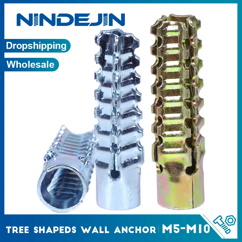 NINDEJIN JCPZ Heavy Duty Galvanized Expansion Anchors M5-M10