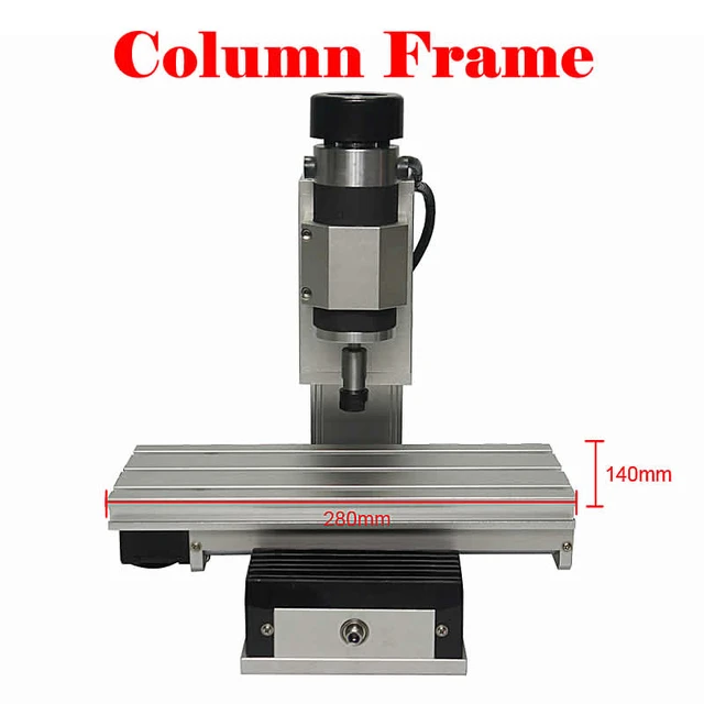 Mini CNC colonne 1010 cadre 3 axes 400W pour gravure verticale, fraiseuse de  calcul travail métal routeur graveur - AliExpress