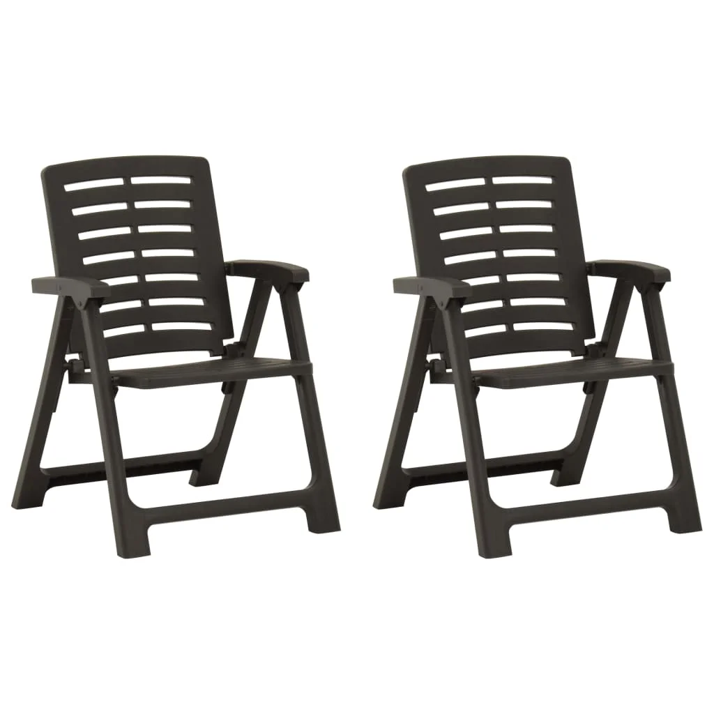 VidaXL Folding Cafe 3 pieces plastic gray. Living room furniture/suite