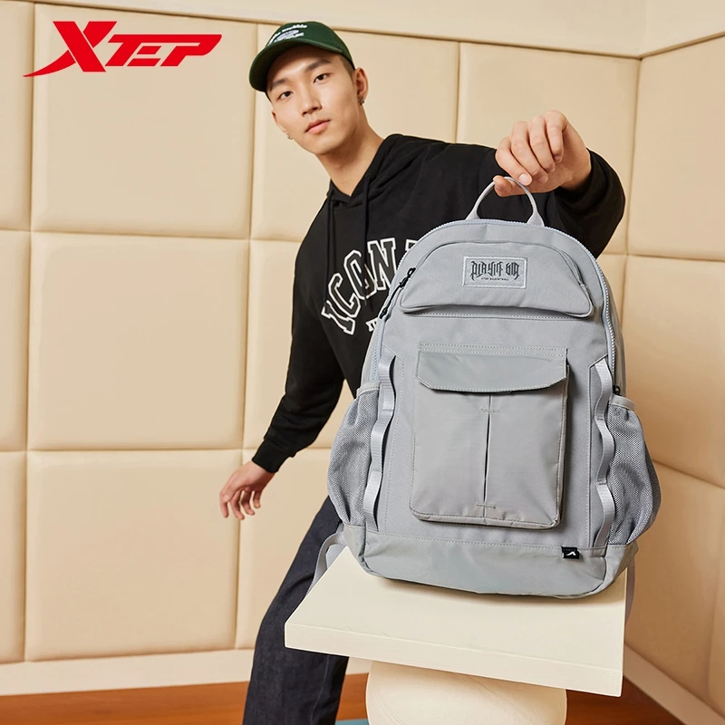 Xtep Backpacks For Men And Women 2024 Spring Fashion Unisex Bag