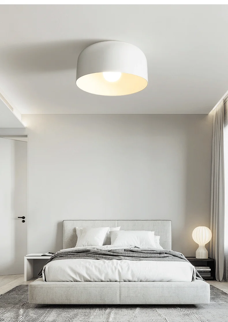 Minimalistische LED ovale halb eingelegte Deckenbeleuchtung Home Decor Korridor E27 Deckenleuchte Dekoration Innenflur Dekor Licht – Detail 5