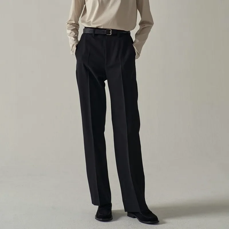 

F @ CA * E PA * ERN 23ss женский модный шерстяной костюм брюки женские свободные прямые брюки женская одежда Y2k брюки в Корейском стиле