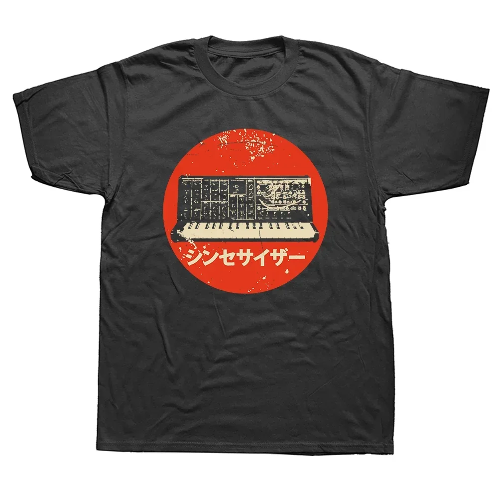 Elektronische Musiker Synthesizer Drum Maschine Dj Vintage T Shirt Baumwolle T-shirt Mode Japanischen Analog Retro T-shirt Streetwear