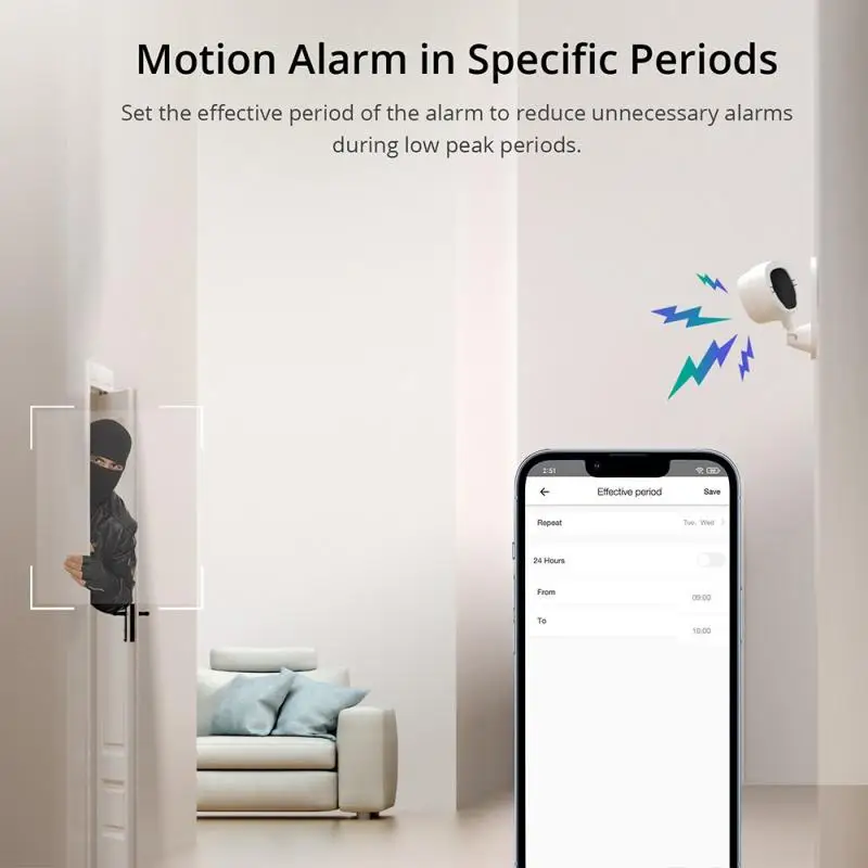 SONOFF CAM Slim WiFi Smart Security Camera 1080P Monitor Camera Two-way Audio Motion Detection Via Alexa Google Home Ewelink App 5