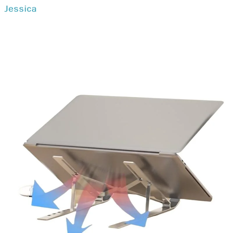 ♥ 알루미늄 합금 접이식 노트북 스탠드 |   휴대성을 위한 인체공학적 다각도 컴퓨터 홀더