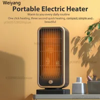 Портативный электрический обогреватель 500 Вт PTC, вентилятор горячего теплого воздуха, быстрый нагрев для домашней комнаты, отопительные печи, вентилятор с постоянной температурой