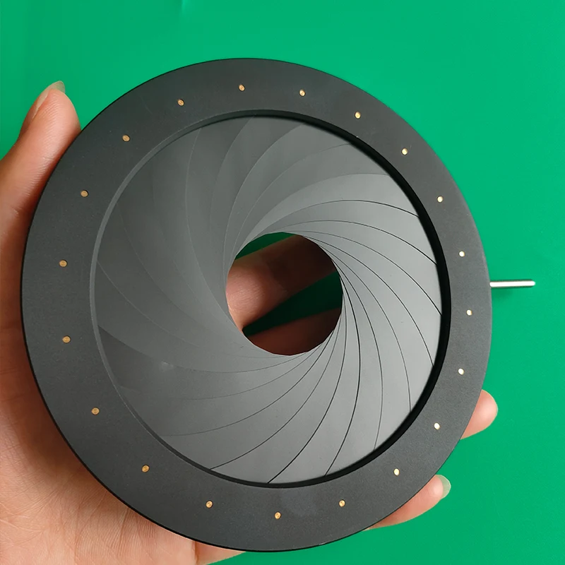 Adjustable Aperture 6-98mm Mechanical Iris Diaphragm for Microscope/Camera Lens Module DIY Retrofit Adapter Ring 130mm diameter