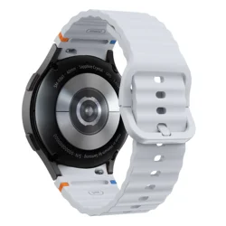 Premium Silicone Replacement Band for Smartwatches - Versatile Sizes and Timeless Style (Light grey)