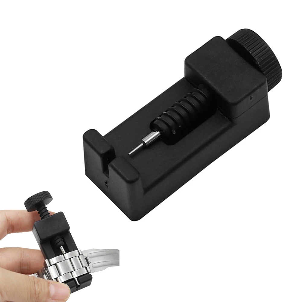 

Watch Link Belt Remover Black/Silver Durable Home Opener Pin Remover Plastic+Metal Watch Repair 1Pcs 65*22*19mm
