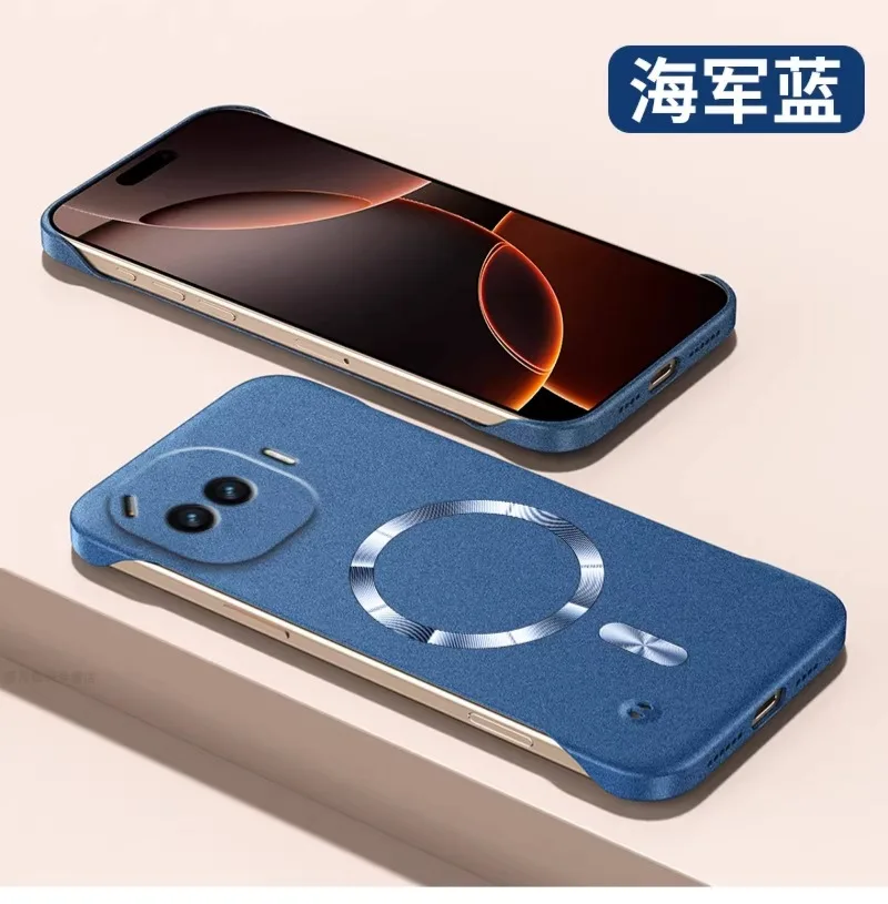 Ultra-Thin Magnetic Shockproof Sandstone Case - Hard PC Protection Cover & Bumper