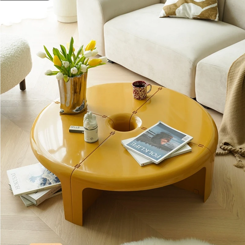 

Nordic Internet Celebrity Ins round Tea Table Living Room Creative Small Apartment Splicing Combination Side Table
