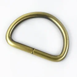 10 - Piece Metal Strap Buckle Set for DIY Leather and Hardware Projects (Brass)