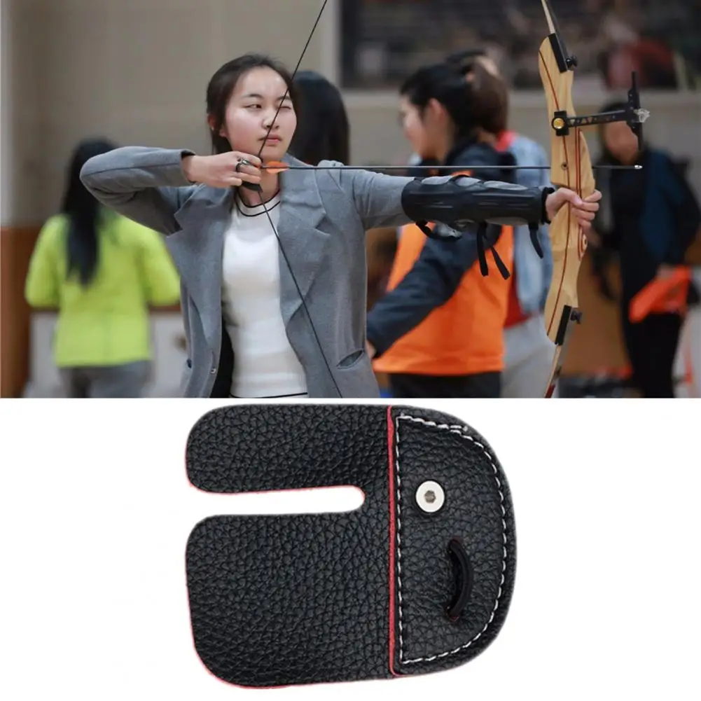 Practical Archery Finger Tab Reliable Sweat-resistant Exquisite Appearance Shooting Practice Gear Finger Tab