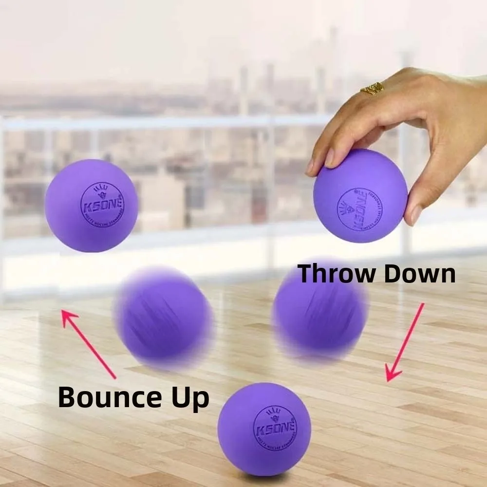 Silicone Fascia Massage Ball Portable Release Tool Plantar Exerciser Sphere Solid Color 6.35CM Muscle Relaxation Ball Cervical