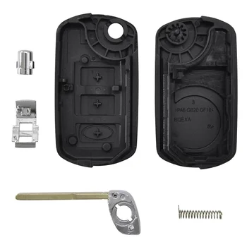 Custodia per chiave remota per LAND ROVER 2 Custodia per chiave remota per LAND ROVER - XNRKEY 3 pulsanti pieghevole Flip Remote Key Case Fob 3 pulsanti Fob per LAND ROVER