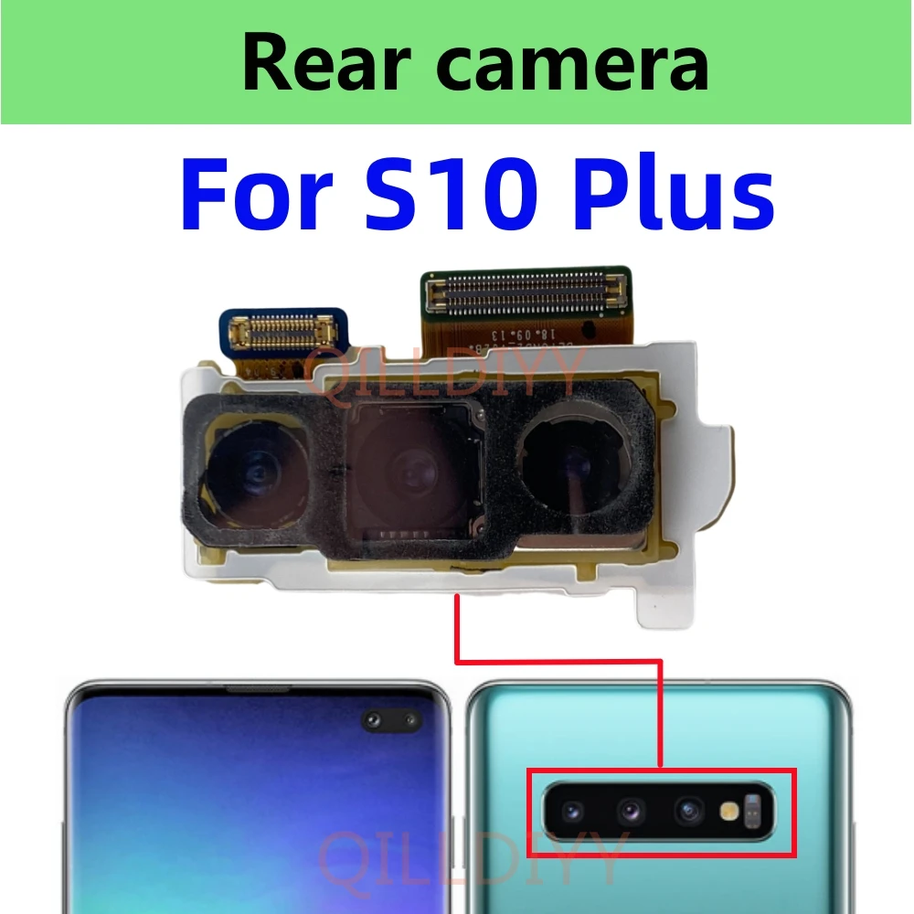 

Back Camera For Samsung Galaxy S10 Plus S10+ G975 G975F G975U Rear Camera Module Backside View Flex Cable Parts