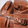 Men's Genuine Leather Business Outdoor Travel Backpack Cowhide Large Capacity Multifunction Fashion Trend Computer Bag 5