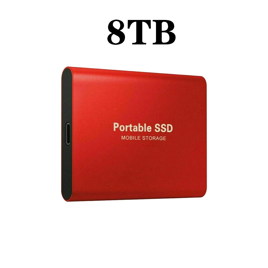 Portable High-capacity Mini SSD 16TB USB3.1Type-C Interface High-speed Hard Disk Metal Matte Surface Material External Hard Disk the best external drive External Hard Drives