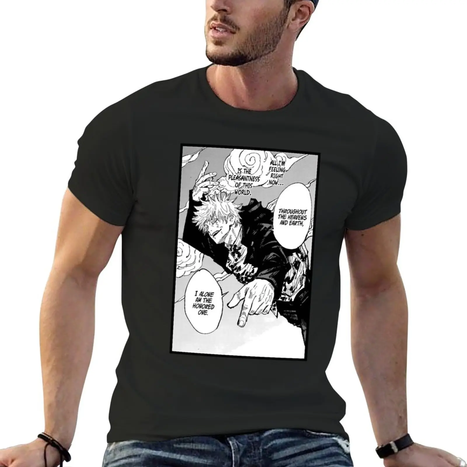 

Gojo Satoru - Throughout the Heavens and Earth Classic . T-Shirt graphic t shirt boys t shirts Short sleeve t shirt for men