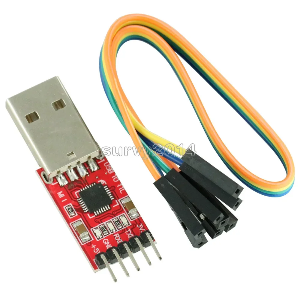 

1 компл. CP2102 последовательный преобразователь USB 2,0 в TTL UART STC 5-контактный модуль с Dupont Line 45x14x8 мм