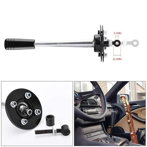 BMW 85-10 E30 E36 E46 E34 E39 Z3 SK-1001 가변 스로우 쇼트 시프터 레버 기어 노브, 265mm 5
