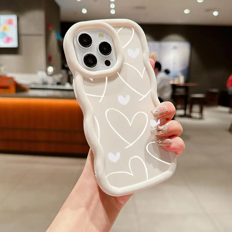 Love Heart Design Phone Case – Stylish and Durable Protection