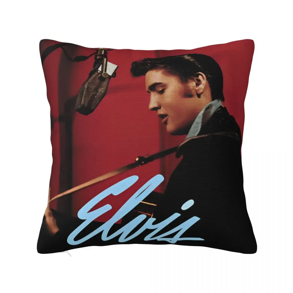 E-Elvis Presley Pillowcase Double-sided Printing Polyester Cushion Cover Decor Pillow Case Cover Home Zipper 18''