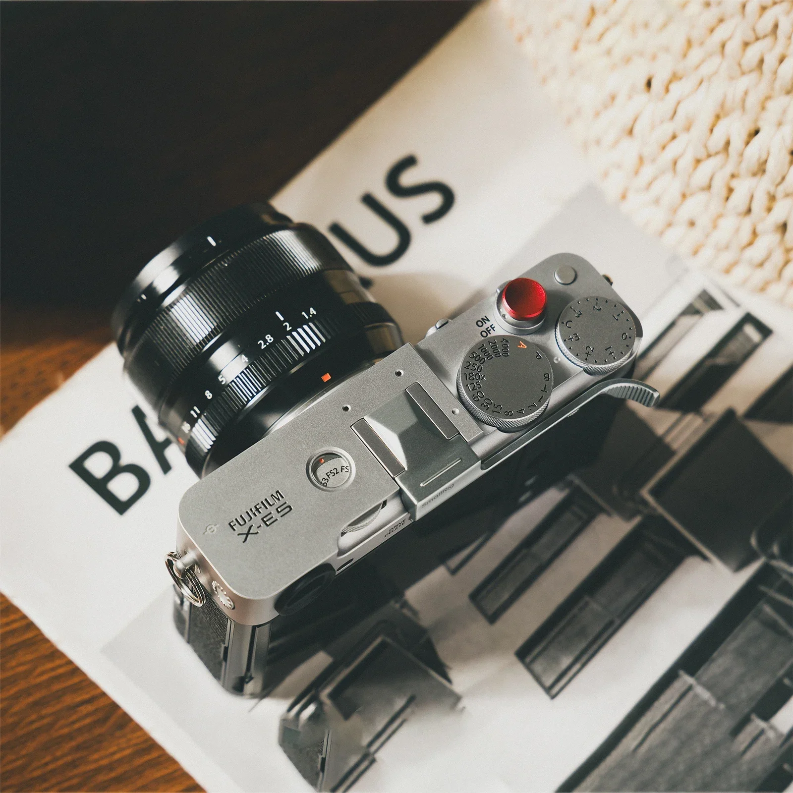 SmallRig Thumb Grip for FUJIFILM X-E5 Silver/Black with Shutter Release Button S