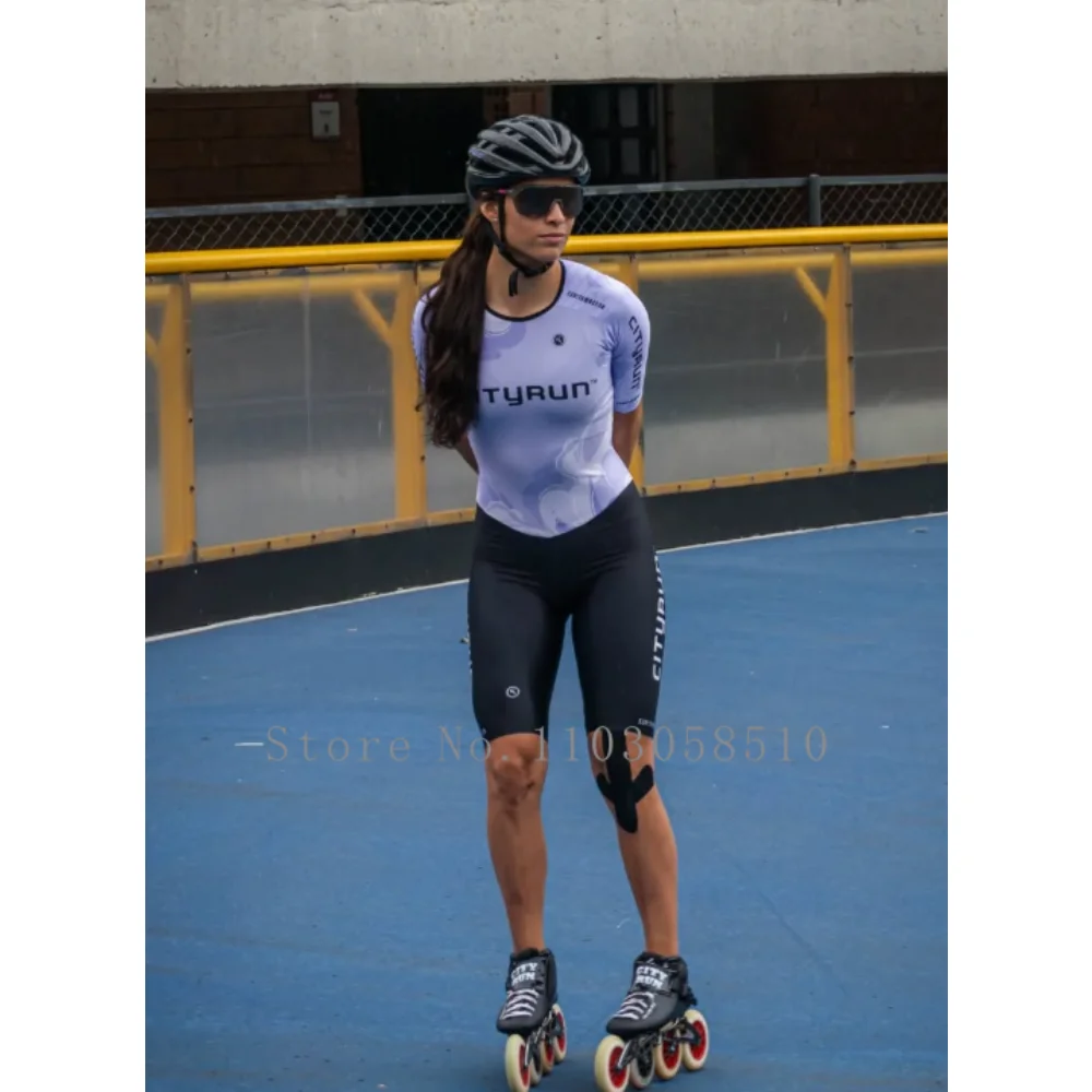 Cityrun Speed Skating Unisex Skates Suit Triathlon Speed Inline Roller Skate Monkey Skinsuit Comfortable Fast Skating sports bodysuit skating jumpsuit