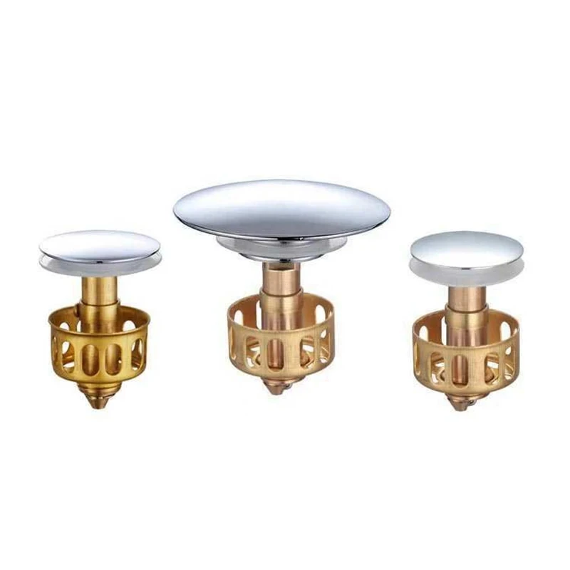 Copper Sink Plug Bouncing Basin Drain Plug Bathtub Drain Plug Sink Cover Bathroom Accessories