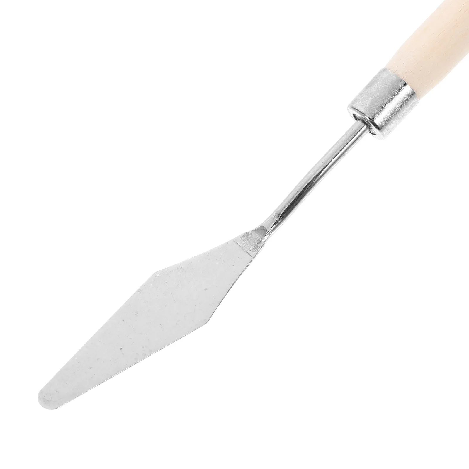 7종 유화 스크레이퍼 팔레트 나이프 스테인리스 스틸 세트 날카로운 뾰족한 팁 나무 손잡이 색상 혼합 아티스트 페인팅 도구