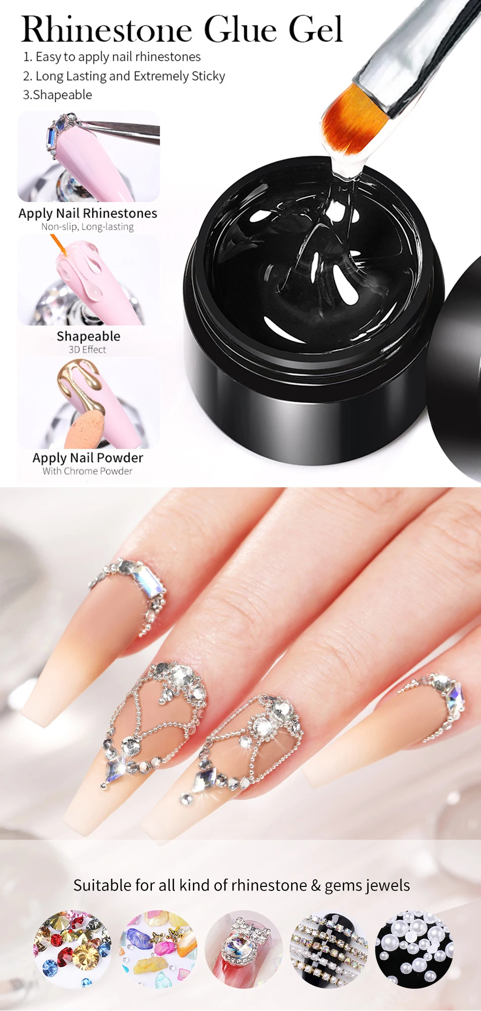 Nail Rhinestone Glue 10g