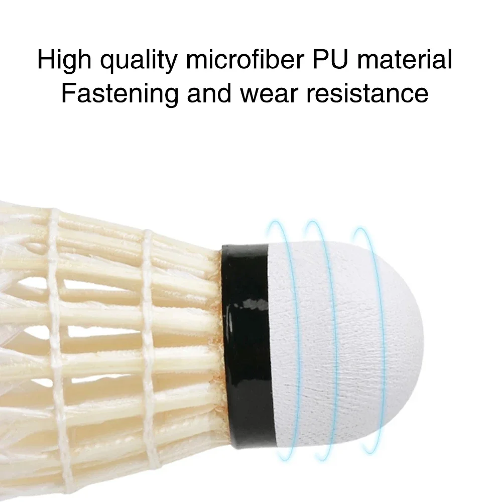 1/3/6/12pcsHigh Quality Ball Sports Tools Durable Foam Head Soft Texture Badminton Racket Badminton Goose Feather