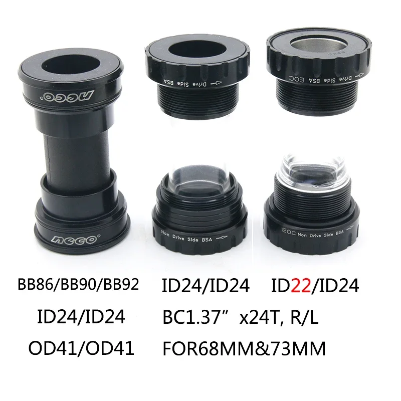 

Neco Горный/дорожный велосипед керамический подшипник BB89 пресс-in BSA 68 резьба 24 для GXP ось Нижний Кронштейн большой герметичный подшипник BB