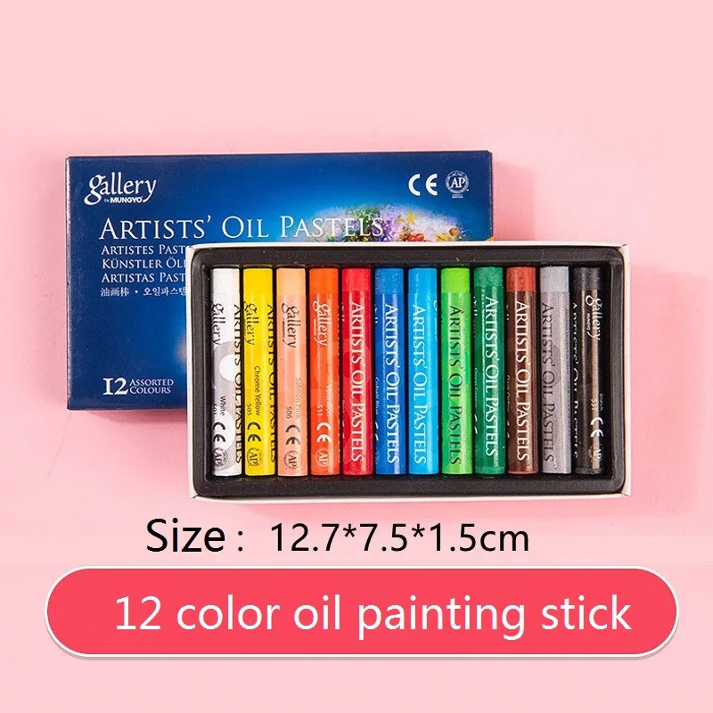 Gallery Oil Pastel Premium, L: 7 cm, 10 mm, Assorted Colours, 48