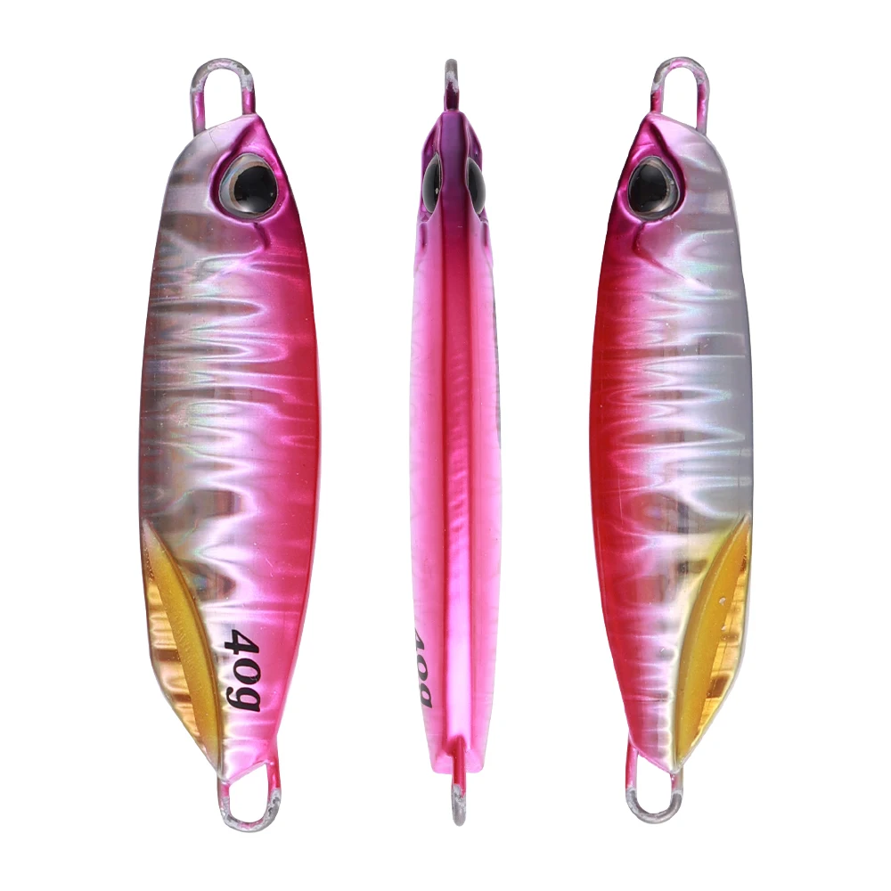 thumbnail image 1 of CASTFUN-cuchara de plantilla de Metal fundido, 20g, 30g, 40g, 60g, 80g, señuelo para Jigging de orilla, plantillas de Metal fundido largas, señuelo de pesca, aparejos de cebo Artificial, 1 of 5