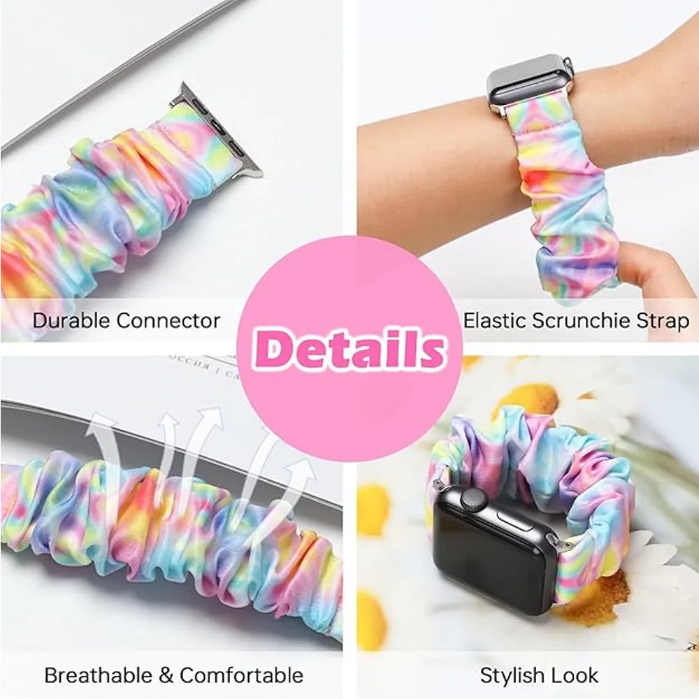 Versatile Elastic Scrunchie Bracelet Band