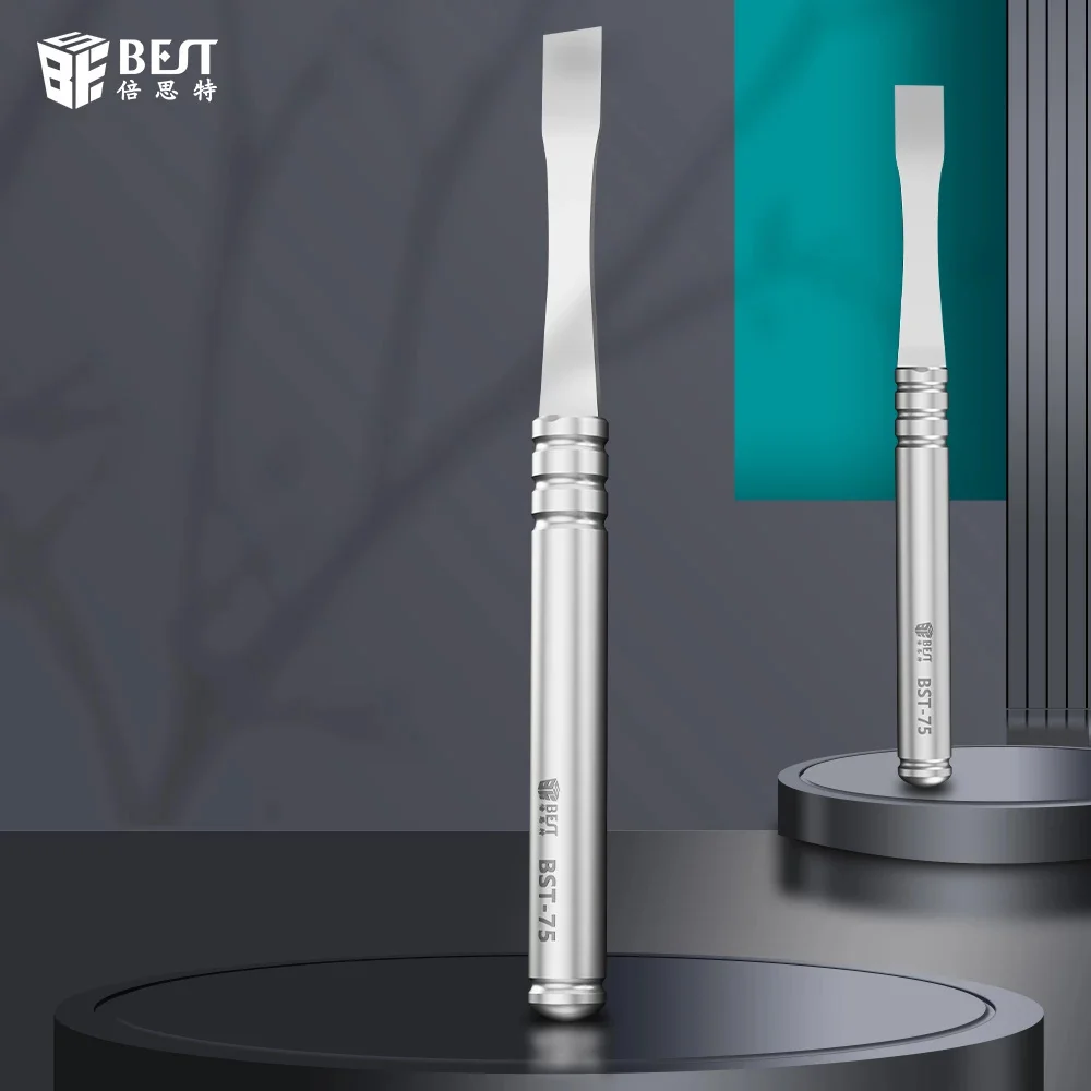 BST-75 금속 워핑 나이프 전원 바 휴대 전화 화면 배터리 뒷면 커버 유리 제거 도구