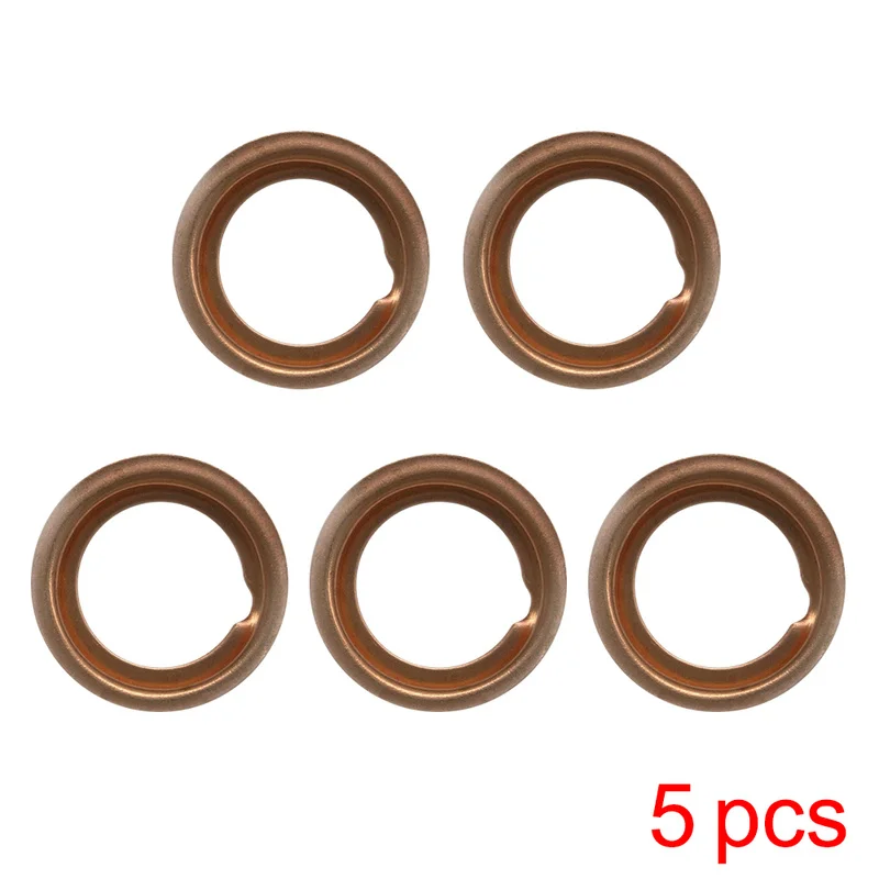 Oil Drain Plug 5pcs Car Engine Oil Drain Plug Gaskets Copper Colored Oil Drain Plugs Crush Washers Gaskets Rings For Nissan Infiniti