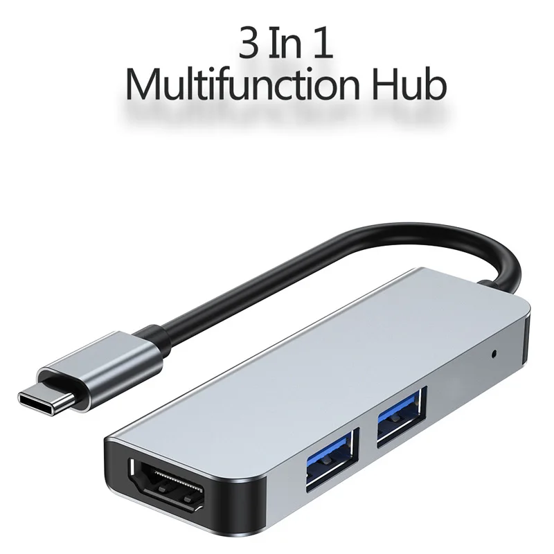 

Док-станция USB Type-C на HDMI, 100 м, RJ45, 5 в 1